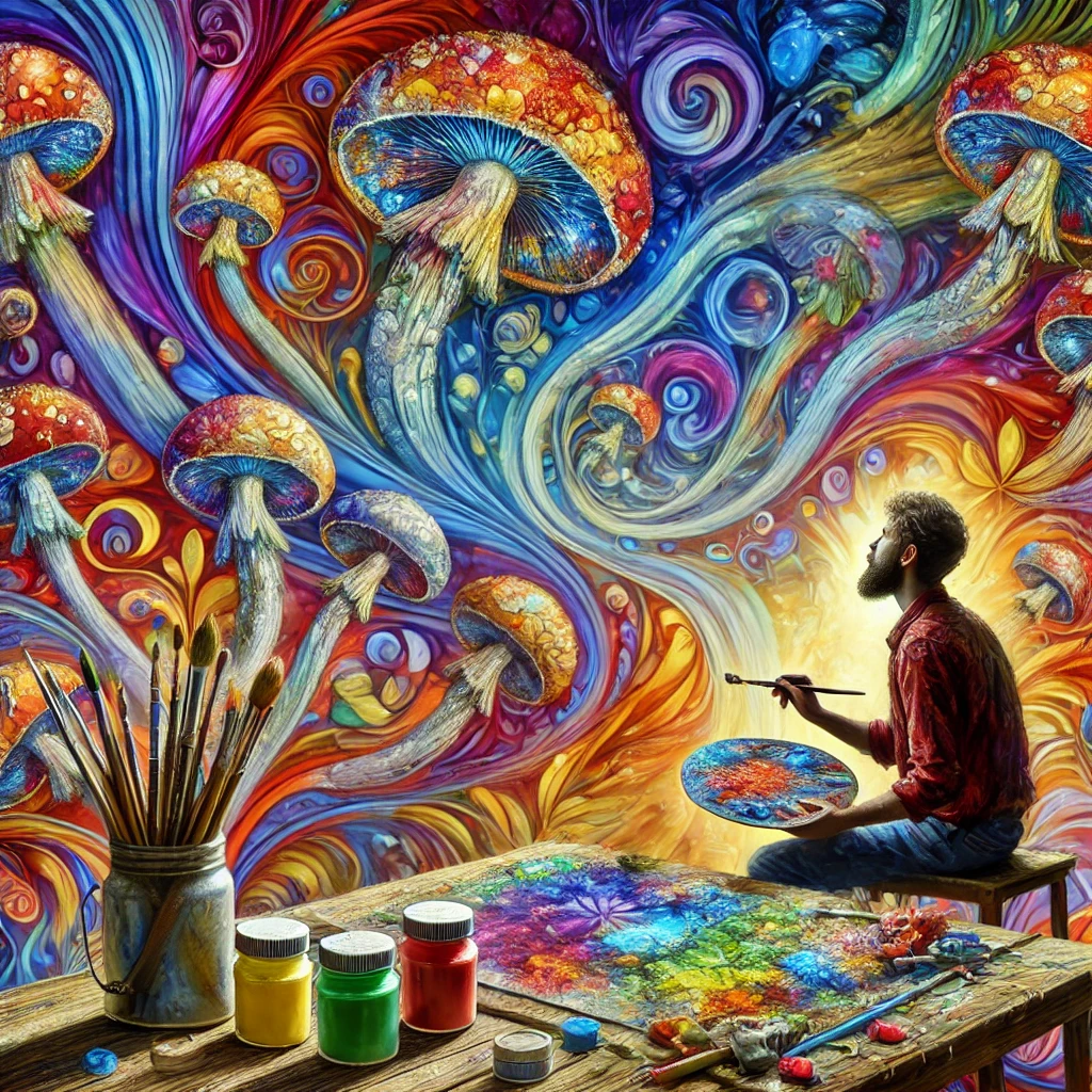 Exploring the link between psychedelics and artistic expression, examining connections, influences, and where to buy magic mushrooms legally. Learn about the link between psychedelics and art in Canada.