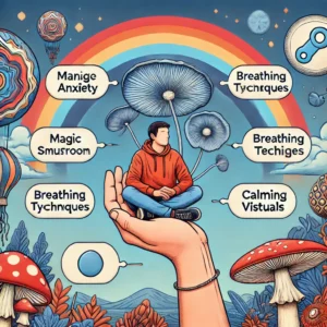 Managing anxiety during a magic mushroom trip, exploring anxiety management techniques, coping strategies, and where to buy magic mushrooms online in Vancouver. Learn about anxiety management during magic mushroom use.