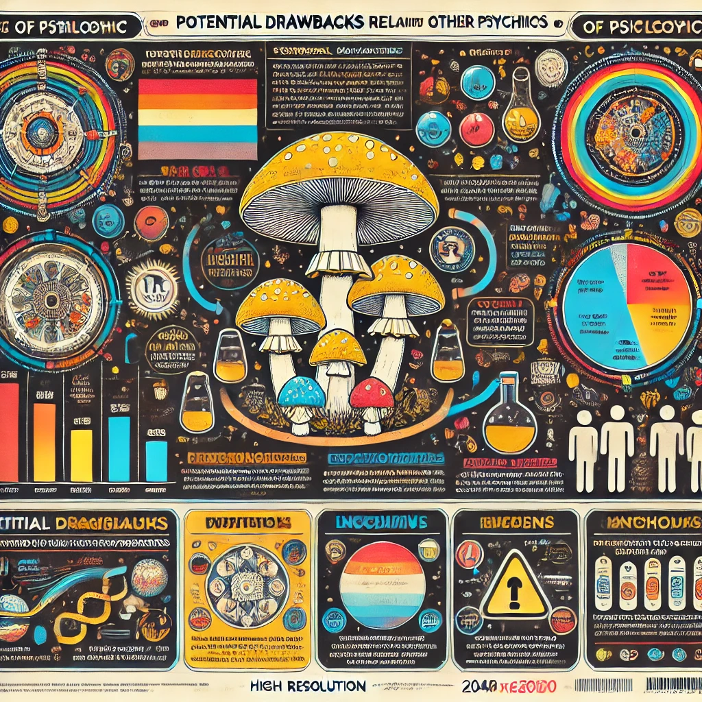 Potential drawbacks of psilocybin relative to other psychedelics, exploring considerations, effects, and where to buy magic mushrooms online Canada. Learn about drawbacks of psilocybin in Canada.