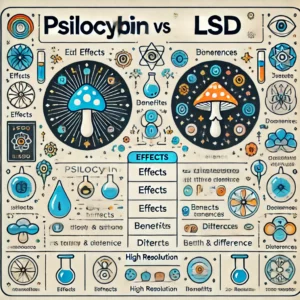 Psilocybin vs. LSD: A comparative analysis, comparing substances, effects, and where to buy magic mushrooms online Canada. Learn about psilocybin vs. LSD in Canada.