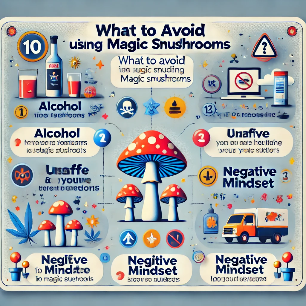 What to avoid when using magic mushrooms, exploring precautions, safety measures, and where to buy magic mushrooms online in Vancouver. Learn about safe magic mushroom use in Canada.